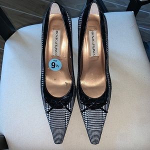 Monzo & Franco Heels- Black and White-Size 9.5